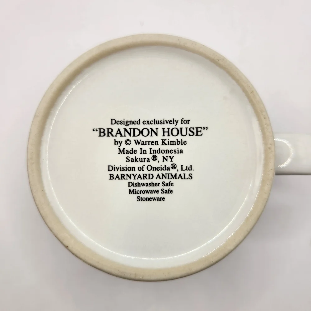 Sakura Brandon House by Warren Kimble Barnyard Animals Sheep Coffee Mug - Picture 7 of 8